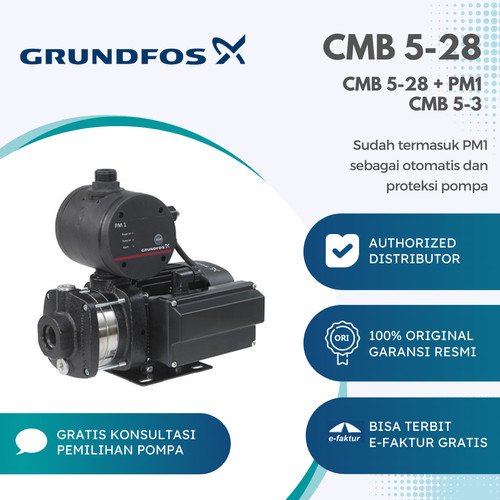 [EZM.2000087] Pompa Booster Grundfos CMB 5-28 PM 1