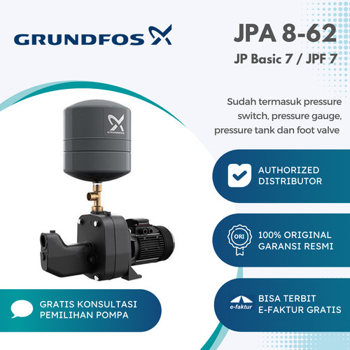 [EZM.2000106] Semi Jet Pump Grundfos JPA 8-62 PT-V