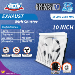 [EZM.0100163] Wall Exhaust Fan 10 Inch Kipas Angin Hexos Dinding Ventilasi Dapur 10"