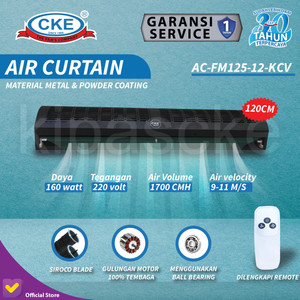 [EZM.0100166] Air Curtain 120 CM / 1 .2 Meter Tirai Udara with Remote CKE