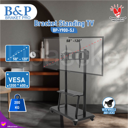 [EZM.0100201] Bracket Standing TV Stand 50 52 55 60 65 70 75 80 85 90 100 120 Inch