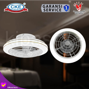 [EZM.0100232] Lampu Hias Plafon Mewah Kipas Angin Lampu LED Langit Langit Elegan 20"