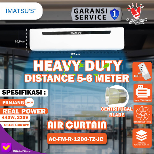 [EZM.0100243] Air Curtain Heavy Duty 120 CM / 1.2 M Super Strong 5-6 M Tirai Udara