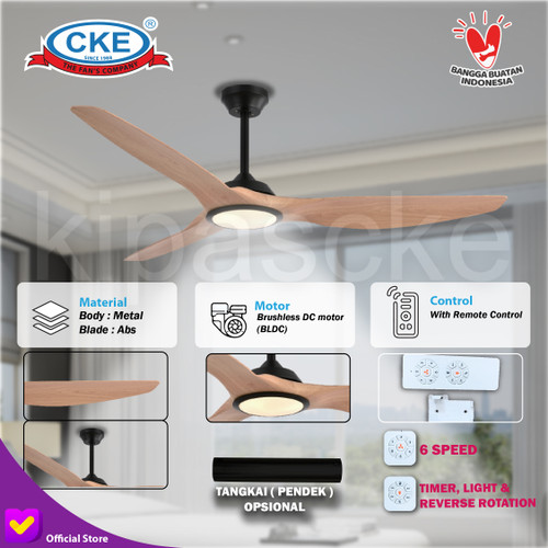 [EZM.0100249] Kipas Angin Gantung Plafon Lampu LED 64 Inch Ceiling Fan Hias 64"