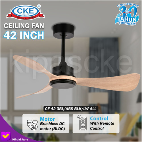 [EZM.0100253] Kipas Angin Plafon Gantung 42 Inch Ceiling Fan Hias Dekorasi 42"