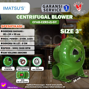 [EZM.0100262] Mesin Blower Keong 3 Inch Elektrik Blower Duduk Angin Electric 3"