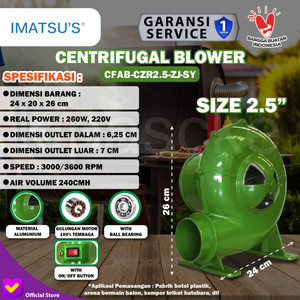 [EZM.0100263] Mesin Blower Keong 2.5 Inch Blower Duduk Elektrik Electric 2.5"