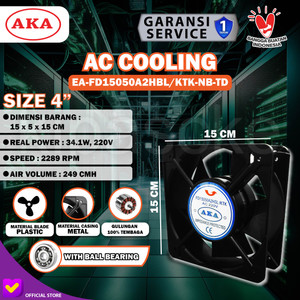 [EZM.0100292] Blower Cooling Fan Panel Kotak 15CM 6 Inch Kipas Angin Partisi 220V AC