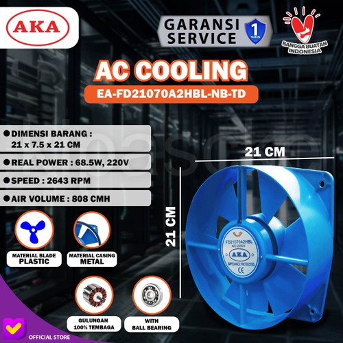 [EZM.0100294] Axial Fan / Kipas Pendingin Mesin Las 8 Inch 220V VAC Kipas Travo Las