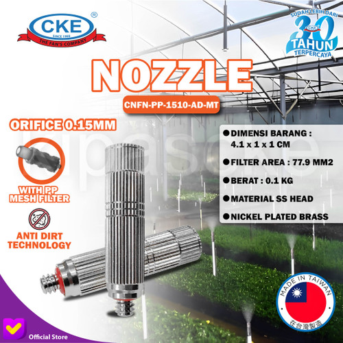 [EZM.0100305] MIST NOZZLE HEAD FILTER 0.15 0.2 0.3 0.4 0.5 MM ALAT SIRAM EMBUN MIST