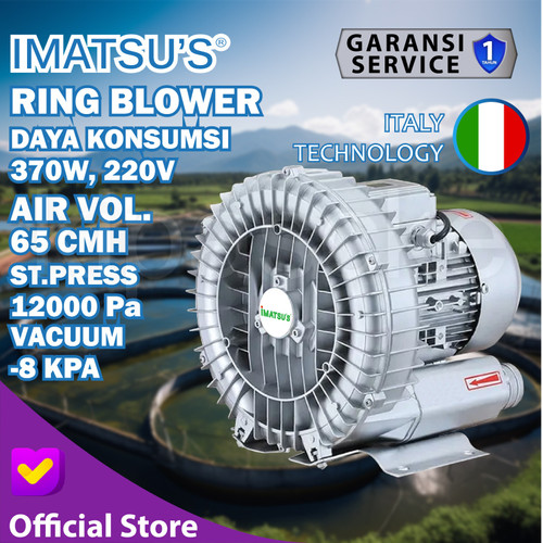 [EZM.0100335] Ring Blower 370 Air Pump Blower Tambak Kolam 370W 370Watt 220V