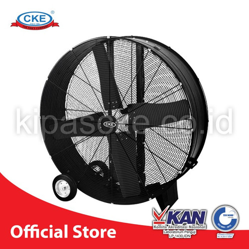 [EZM.0100344] Mobile Drum Fan 24" Inch 220V 260W Kipas Blower Drum Fan Portable