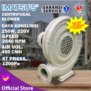 [EZM.0100347] Radial Centrifugal Fan Blower 250 WATT 220V Blower Keong Metal Chasing