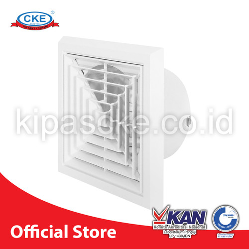 [EZM.0100392] Grill Plafon Kotak 6 inch Diffuser Plafon Kotak 6 inch 4 Way