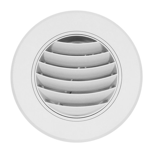 [EZM.0100398] Ceiling Round Air Grill 8 Inch ABS Grill Penutup Inline Duct 8 Inch