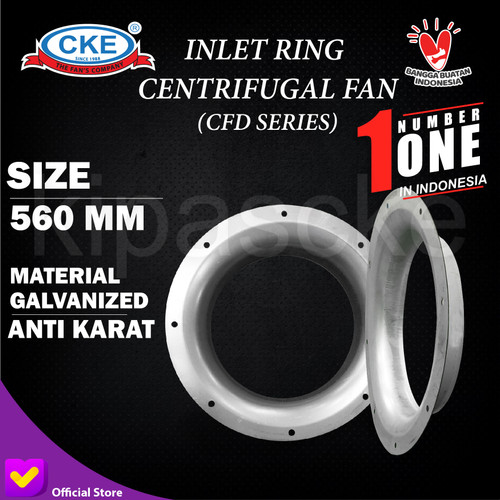 [EZM.0100417] Centrifugal Fan Inlet Ring 560mm Ring Sparepart Centrifugal Blower