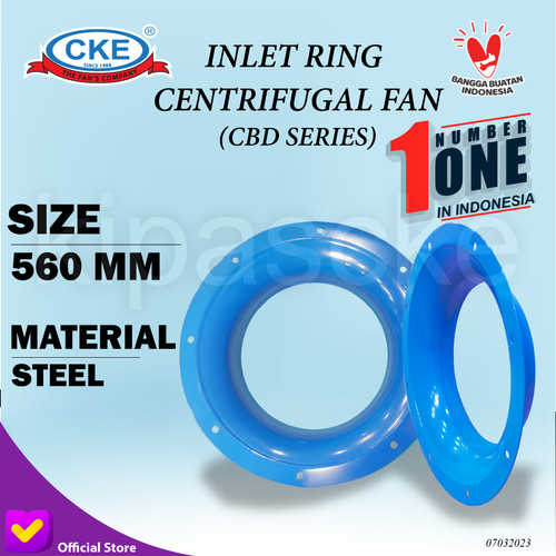 [EZM.0100426] Centrifugal Fan Inlet Ring 560mm Ducting Ring Sparepart Centrifugal