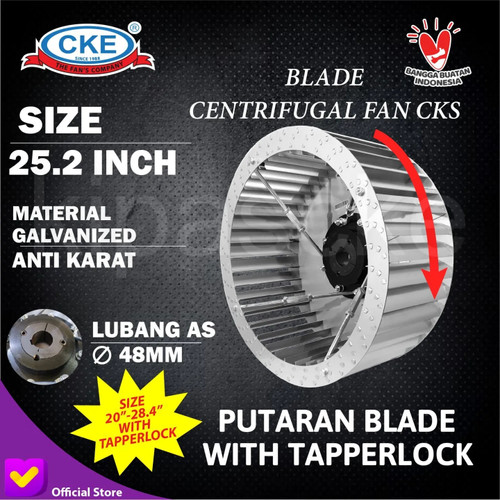 [EZM.0100431] Blade Blower 25.2" Baling blower Centrifugal Fan Wheel sirrocco Kanan