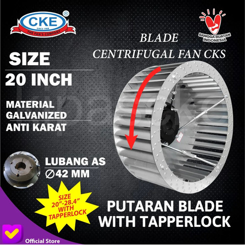 [EZM.0100439] Blade Blower 20" Baling blower Centrifugal Fan Wheel sirrocco (Kiri)