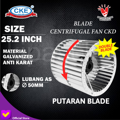 [EZM.0100447] Impeller Fan Wheel Sirroco Double 25.2" Baling Blower Centrifugal