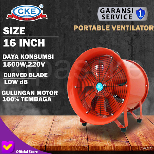 [EZM.0101490] Kipas Portable Ventilator/Blower/Exhaust 16 Inch (400mm) CKE