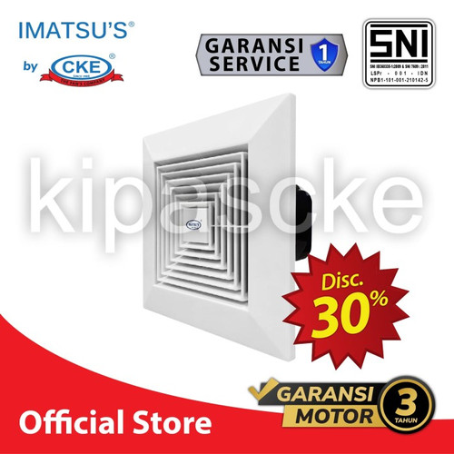 [EZM.0100481] Exhaust Fan Plafon 14 Inch Ceiling Hexos Plafon Dapur Toilet Imatsu