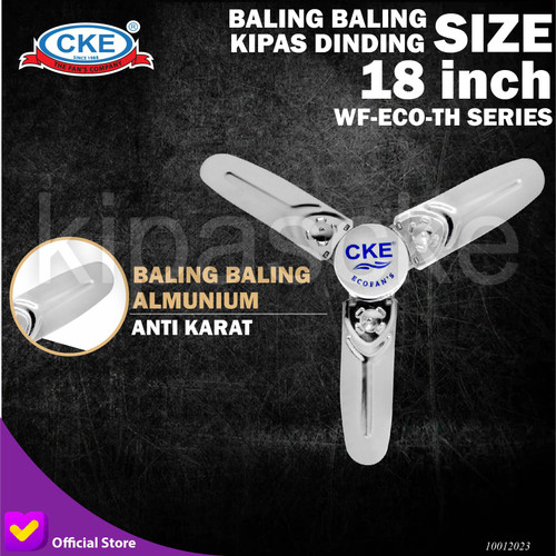 [EZM.0100525] CKE Wall Fan WF-ECO-45-TH 18 Inch Kipas Angin Dinding Tembok - Blade