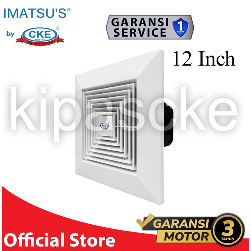 [EZM.0100570] EXHAUST FAN PLAFON DUCTING 12 INCH KIPAS HEXOS BLOWER HEKSOS DAK
