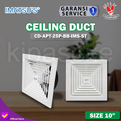 [EZM.0100604] Exhaust Fan 10 Inch/ Hexos Plafon Ceiling Exhaust Kamar Mandi