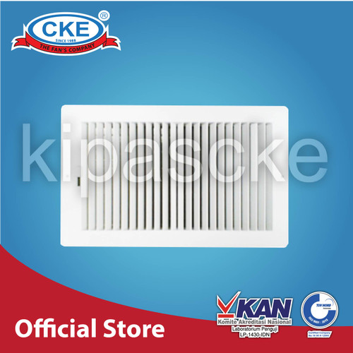 [EZM.0100609] RAG Return air grill ukuran dalam 15x35cm putih