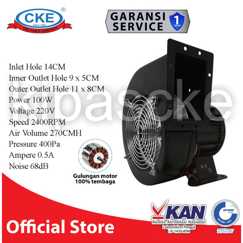 [EZM.0100638] Keong Centrifugal blower 100W 220V 150FLJ Kipas Blower Mistmaker
