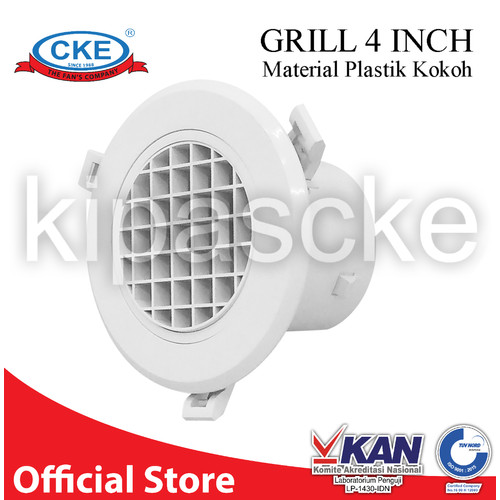[EZM.0101583] Round Ceiling Diffuser 4 Inch Eggcreate Diffuser 4 Inch Grill 4 Inch