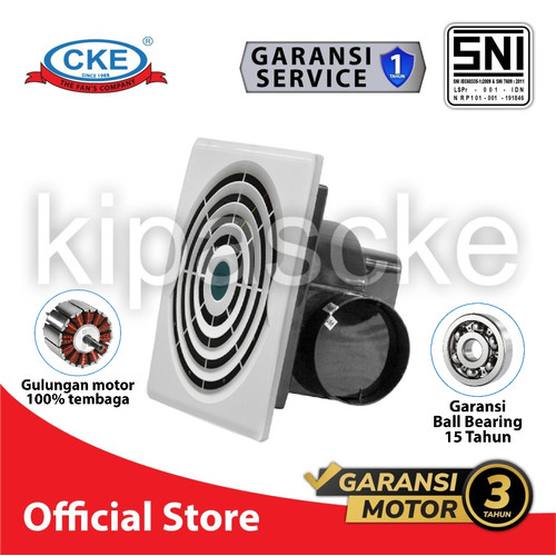 [EZM.0100648] Hexos Plafon Exhaust Plafon 10 Inch Exhaust Fan Ducting System SNI