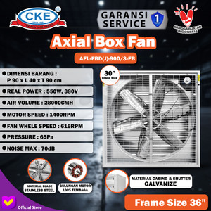 [EZM.0100763] Box Fan 30 Inch / Blower Kandang 30", 380V CKE Bergaransi