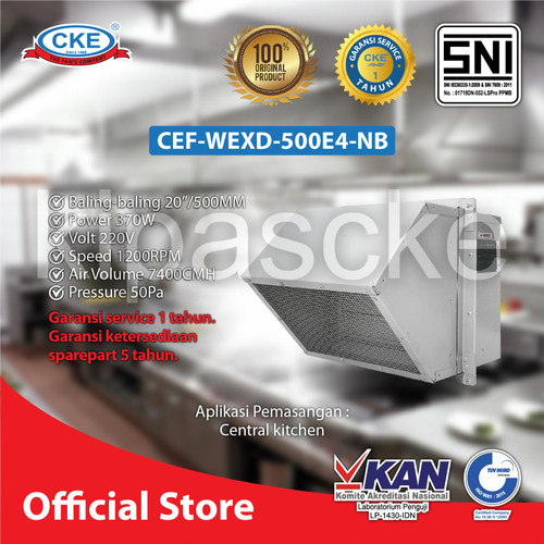 [EZM.0100776] Exhaust Tahan Hujan 20 Inch 220V Exhaust Fan Rain Cover Exhaust Dapur