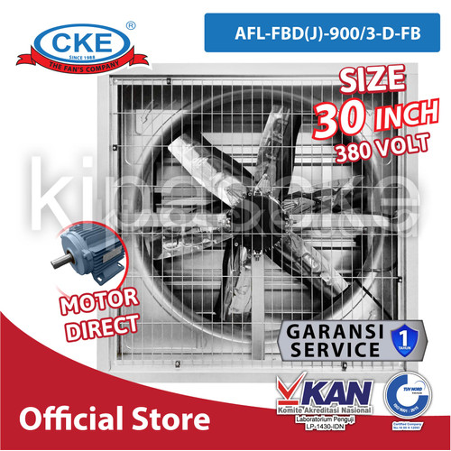 [EZM.0100820] CKE Axial Box Fan AFL-FBD(J)-900/3-D-FB 30 Inch