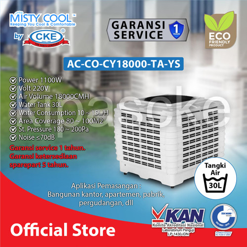 [EZM.0100839] Air Cooler Industri kapasitas 30 liter Untuk Ruangan 100M2