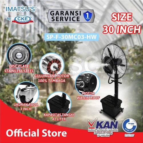 [EZM.0100841] Kipas Angin Embun Air 30 Inches - 41 L / Waterproof Motor Misty Fan