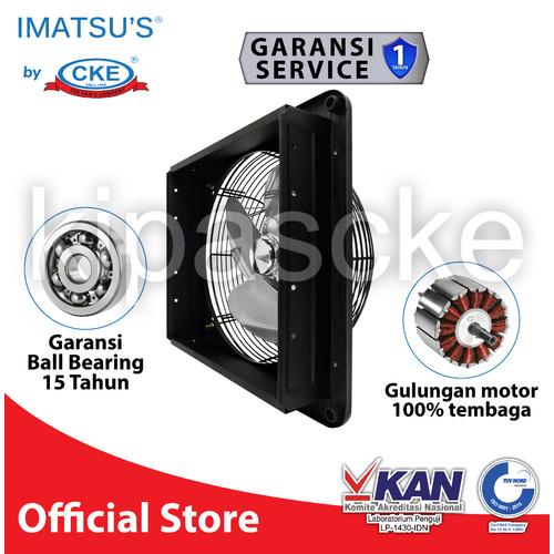 [EZM.0100857] Exhaust Fan Dinding Tembok 16 Inch Besi Imatsu Kipas Rumah Industri