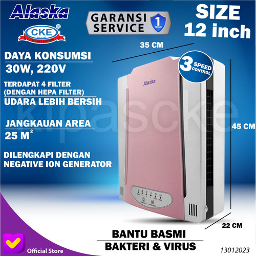 Air Purifier 12 Inch Penyaring Udara Pembersih Udara Hepa Filter