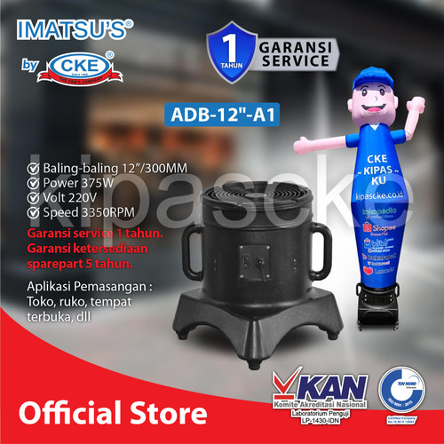 [EZM.0101760] BLOWER IMATSU ADB-12"-A1 12 INCH 220V 375W BLOWER BALON