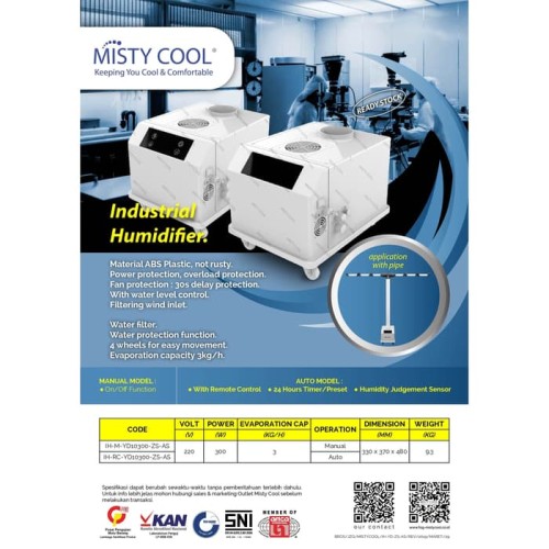 [EZM.0100929] INDUSTRIAL AIR HUMIDIFIER*)REMOTE CONTRO