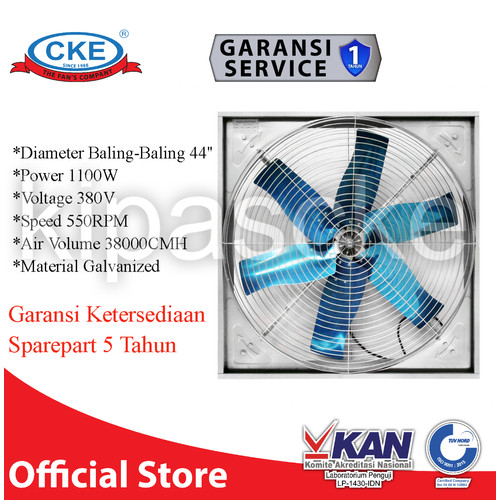 [EZM.0100948] Wall Fan 44 inch Blower Kandang Kipas Industri CKE