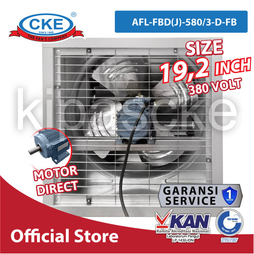 [EZM.0100967] CKE Axial Box Fan AFL-FBD(J)-580/3-D-FB 19.2 Inch