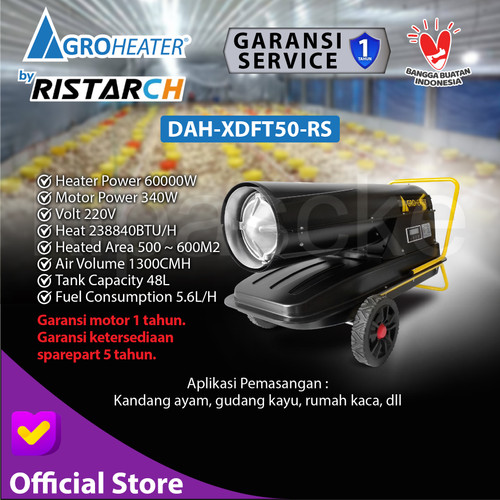 [EZM.0101002] Heater Solar AGROHEATER 50 KW Pemanas Kandang Ayam Diesel Heater