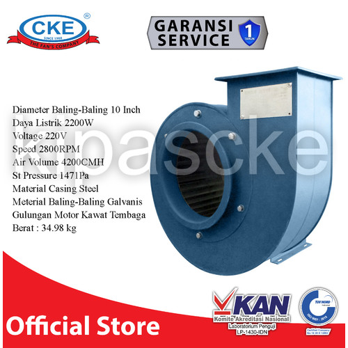 [EZM.0101020] CKE Centrifugal Fan 10 Inch Blower Fan Keong Hisap Udara Kipas Blower