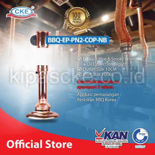 [EZM.0101025] Exhaust Fan BBQ 4 inch TANPA BLOWER WARNA COPPER Imatsu's Barbecue