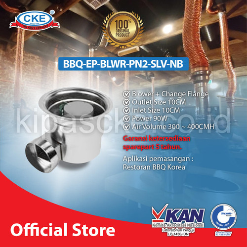 [EZM.0101039] Exhaust Fan Korean BBQ 4 inch Warna SILVER Imatsu's Grill Barbeque