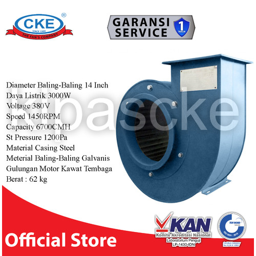 [EZM.0101042] Centrifugal CKE CFS-DE35/3 380 VOLT Blower Fan Keong Hisap Udara