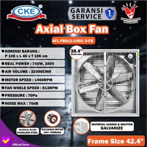 [EZM.0101062] Axial Fan Low Noise CKE AFL-FBD(J)-1060-FB 38.4 Inch